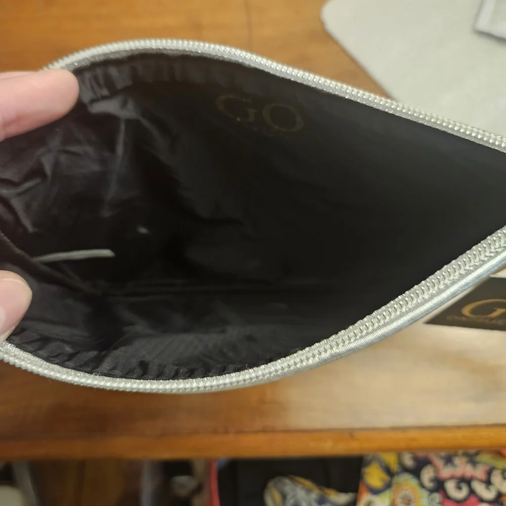 Cynthia‎ Rowley Silver Shimmer Clutch NWT